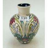 Moorcroft Sorrow & Laughter vase, signed by designer Nicola Slaney.