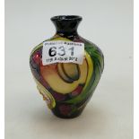 Moorcroft Queens Choice vase, designed by Emma Bossons FRSA.