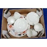 A collection of Royal Crown Derby undecorated teaware together with similar seconds Burnwood