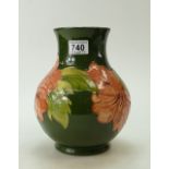 Moorcroft large vase decorated in the hibiscus design,