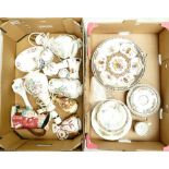 A job lot to include Aynsley Pembroke vases, Coalport & Aynsley urns, Shelley plates,