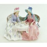 Royal Doulton early figure Afternoon Tea HN1767 (hairline crack to back of sofa)