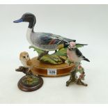 Crown Staffordshire Wildfowl Limited edition figure of Pintail,