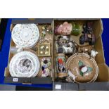 A collection of pottery including Royal Doulton brambly Hedge plates, Wedgwood calendar plates,