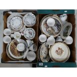 Mixed collection of ceramic items to include Colcough floral decorated part tea set,