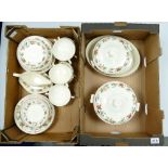 A large collection of Wedgwood Provence patterned dinnerware to include tureens, serving platters,