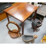 Mahogany framed dressing table mirror,