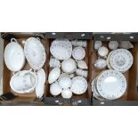 A large collection of Minton Alpine Spring pattern dinnerware to include, dinner plates,