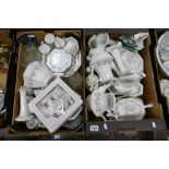 A large collection of Johnson Brothers dinnerware in the Eternal Beau decoration to include teapots,