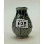 Moorcroft Peacock Parade vase, designed by Nicola slaney. Firsts in quality, height 7.