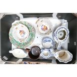 A mixed collection of ceramic items to include - early 20th century handled bowls,