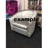 Tub Chair in Glitz Ice