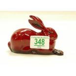 Royal Doulton Flambe Hare lying (slight surface marks)