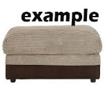 Large Brown Storage Footstool