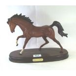 Beswick Horse Spiirit of flight on wood base