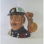 Royal Doulton small character jug Fireman D7276, c