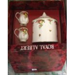 Royal Albert old country roses large storage jar w