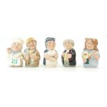 A collection of Royal Doulton Doultonville figures