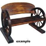 Range branded Wagon Wheel Bench together with a 9 hole Cuba Unit (living solutions )