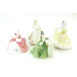 Royal Doulton lady figures Wistful HN2396, Secret