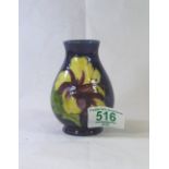 Moorcroft small vase decorated in the hibiscus des
