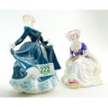 Royal Doulton lady figure Janine HN2461 and Kathle