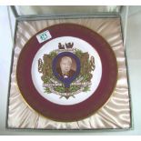 Spode gilded plate The Churchill Plate, limited ed