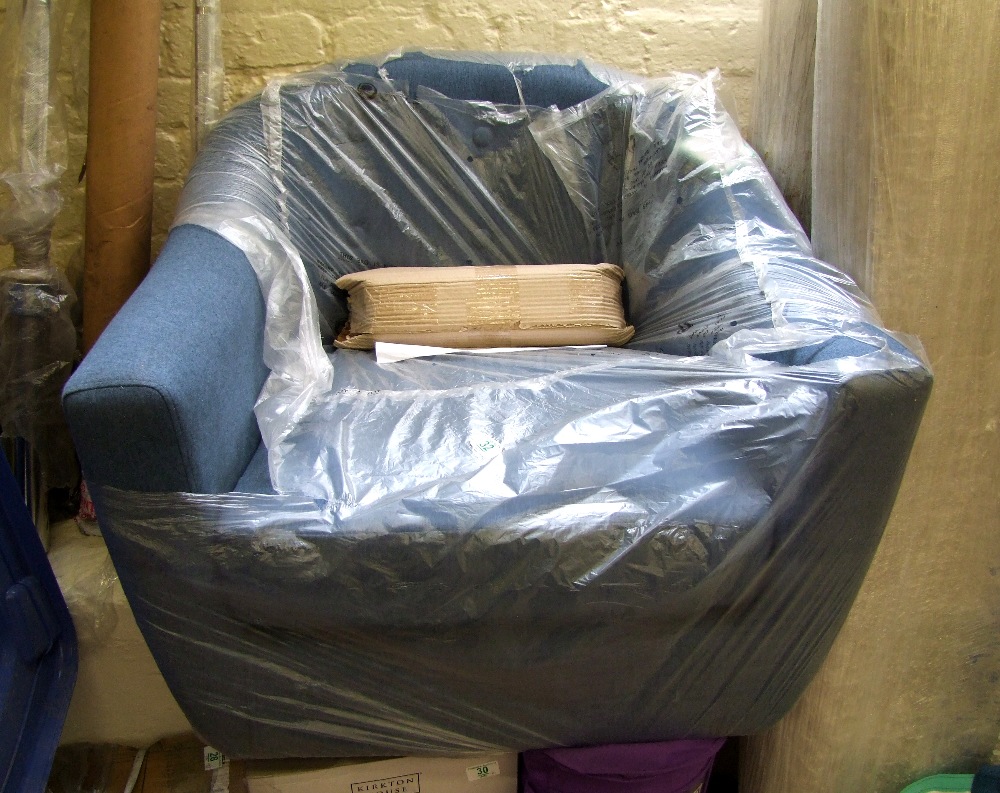 Blue Fabric Chair