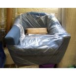 Blue Fabric Chair