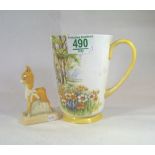 Shelly large mug decorated in a woodland flowers d