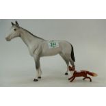 Beswick thoroughbred stallion 1772 and small Beswi