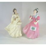 Royal Doulton lady figures Camellia HN2222 and Spr