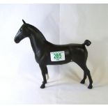 Beswick matte black Hackney Horse 1361