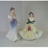 Royal Doulton lady figures For You HN3754 and Chri