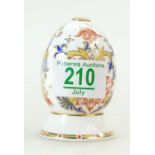 Royal Crown Derby decorative Japan patterned egg o