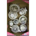 A collection of tea ware including Wedgwood Lugano