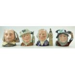 Royal Doulton small character jugs Rip Van Winkle