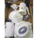 A collection of Wedgwood teaware in the Susie Coop