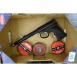 Gat air pistol with 3 tins of .177 pellets