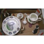 A collection of pottery including Royal Albert flo