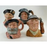 Royal Doulton large character jugs Monty, Falsatff