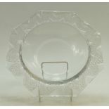 Rene Lalique octagonal bowl in the Chant