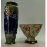 Royal Doulton Lambeth stoneware footed b