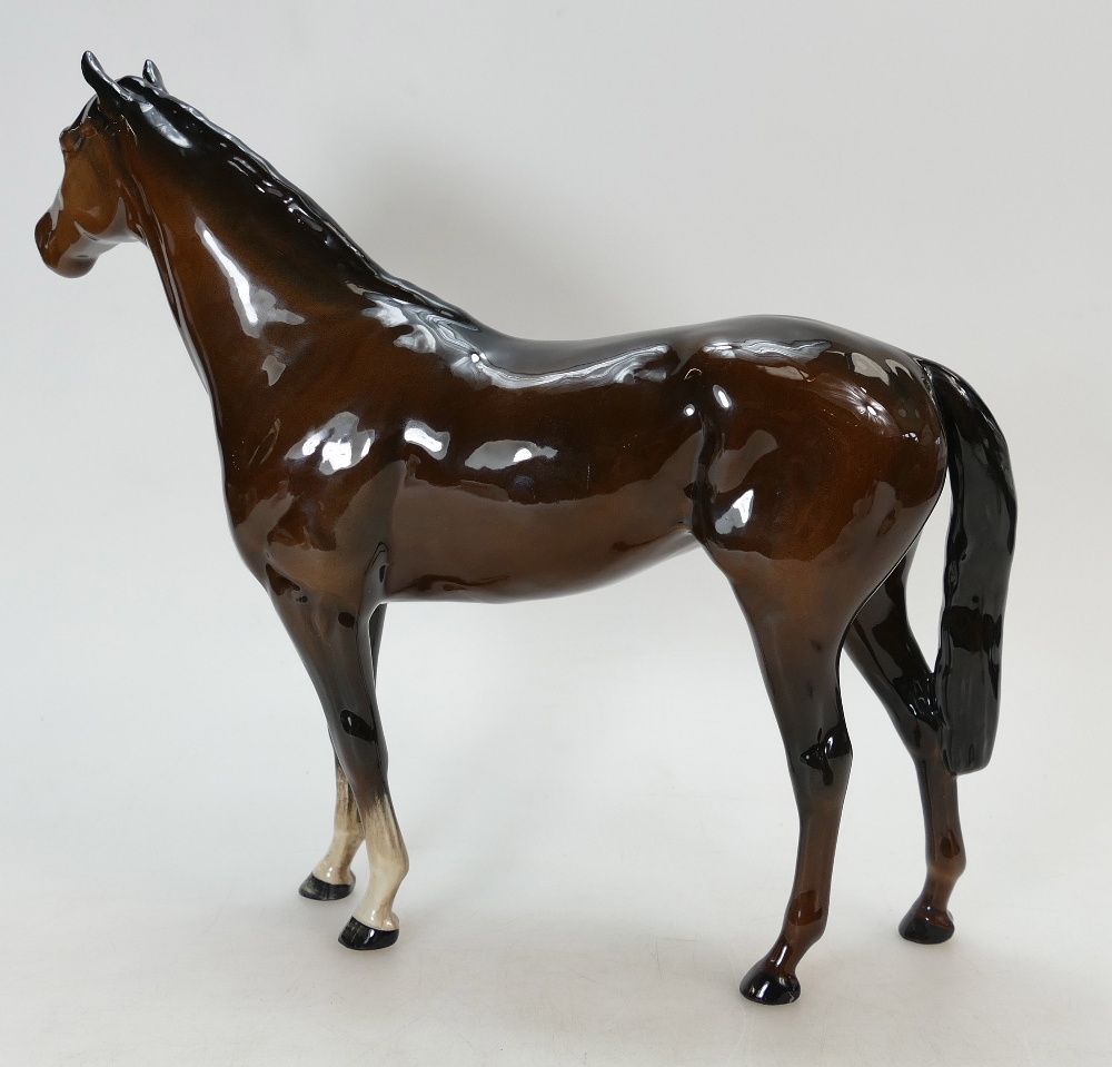 Beswick large Hunter in brown gloss 1734 - Image 3 of 3