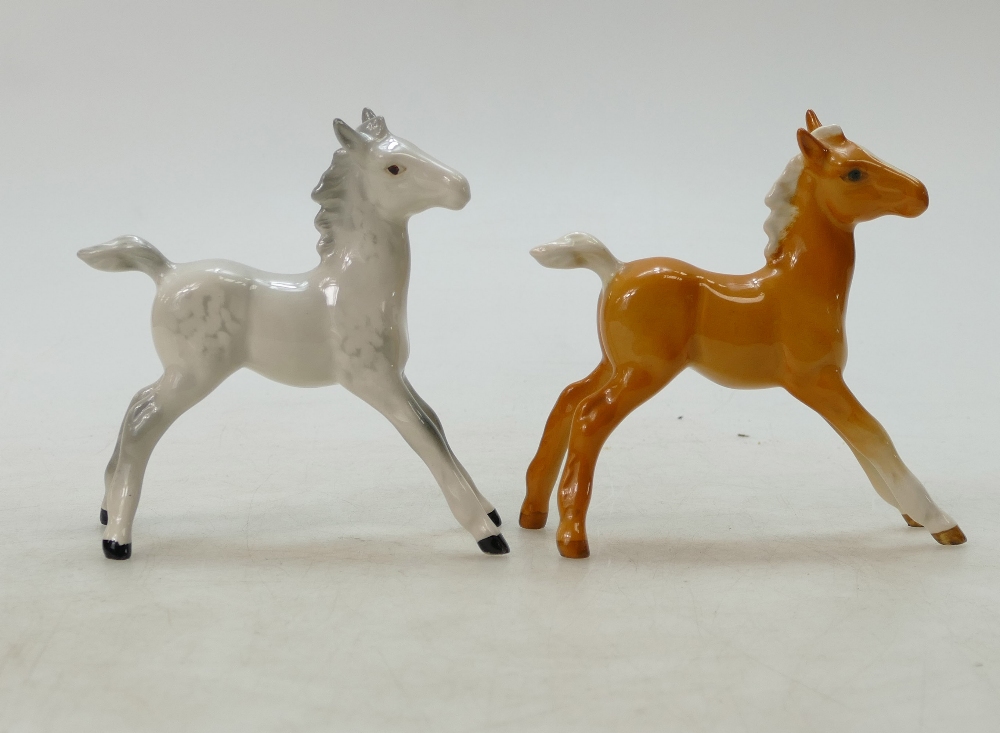 Beswick foal 836 in palomino gloss and a