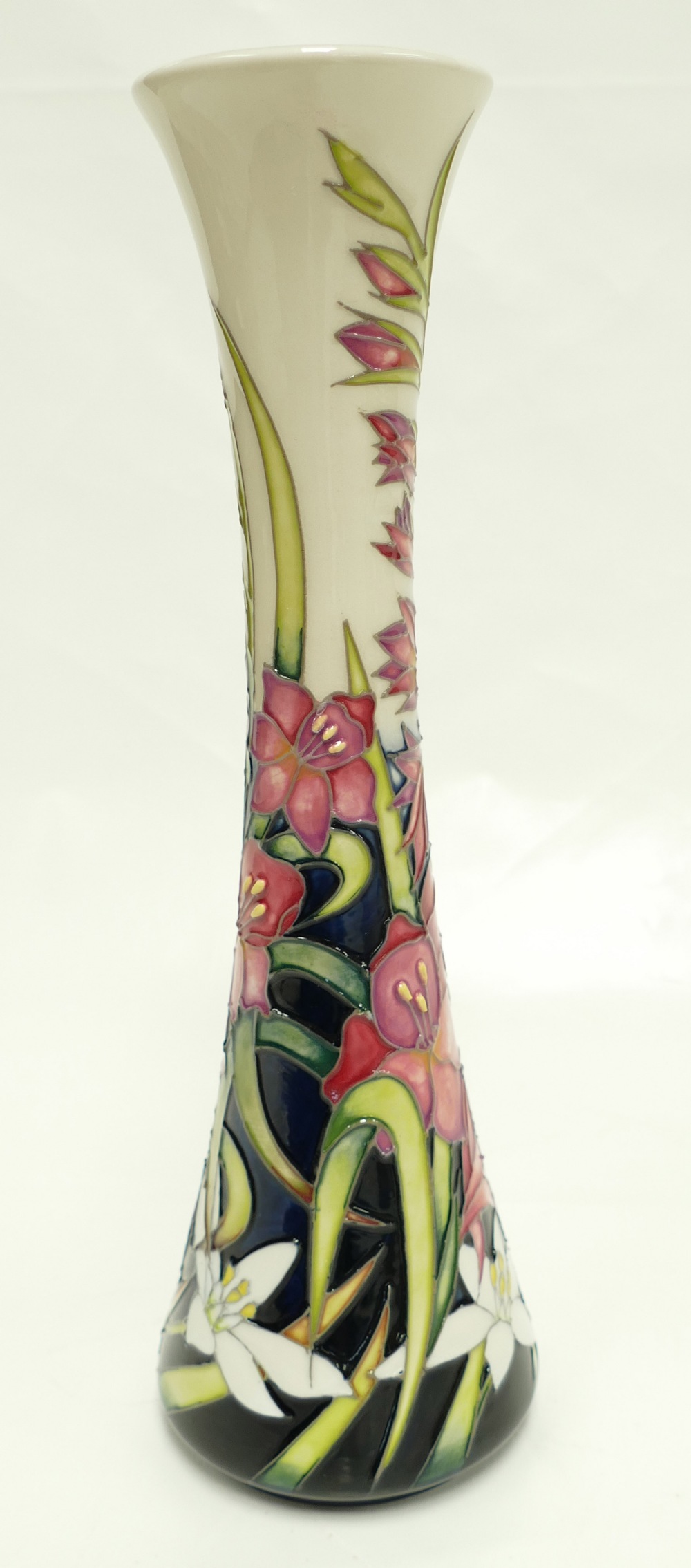 Moorcroft Wild Gladiolus vase, limited e