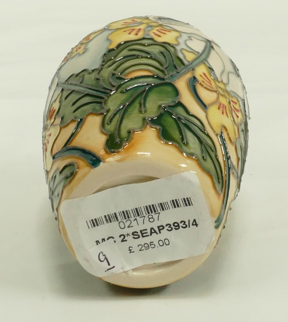 Moorcroft Seaside Pansy vase, numbered e - Image 2 of 3