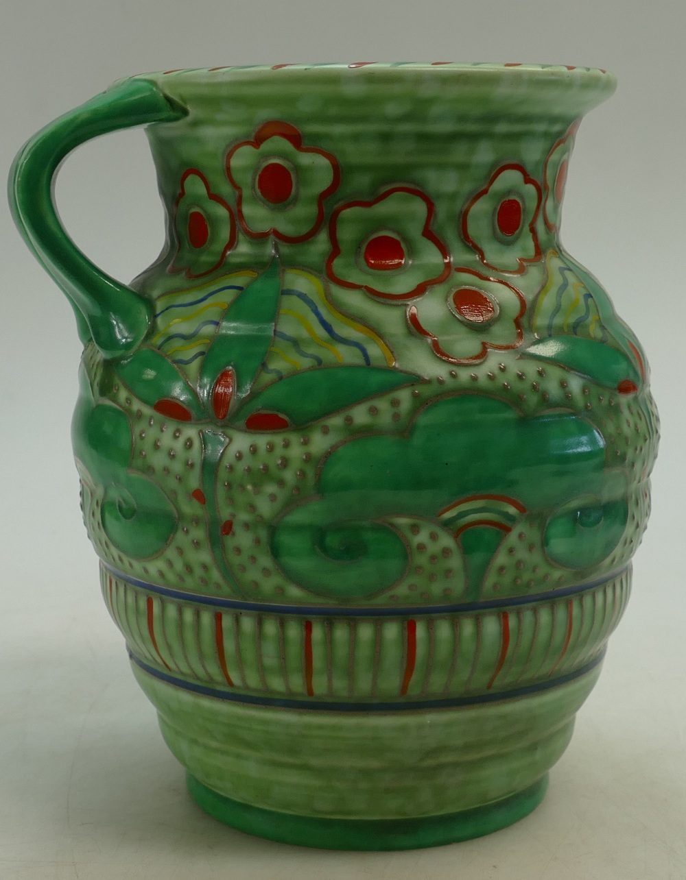 Charlotte Rhead Crown Ducal vase decorat