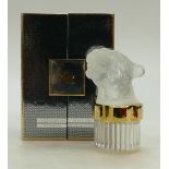 Lalique Gentlemans perfume bottle of a P