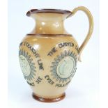 A Doulton Lambeth stoneware jug decorate